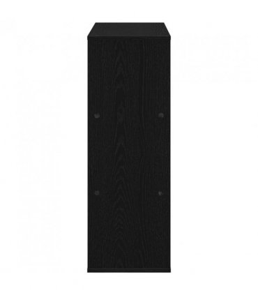 vidaXL Book Shelf Black Oak 100 x 33 x 94.5 cm Engineered Wood — V0672054896