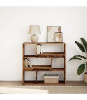 vidaXL Book Cabinet/Room Divider Old Wood 100x33x94.5 cm