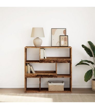 vidaXL Book Cabinet/Room Divider Old Wood 100x33x94.5 cm