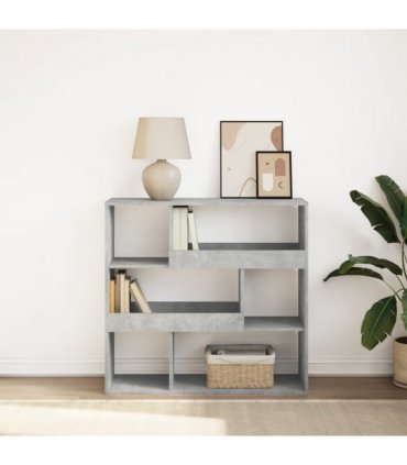 vidaXL Book Cabinet/Room Divider Concrete Grey 100x33x94.5 cm