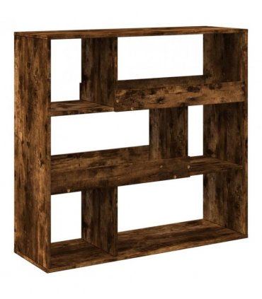 vidaXL Book Cabinet/Room Divider Smoked Oak 100x33x94.5 cm