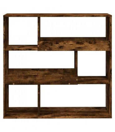 vidaXL Book Cabinet/Room Divider Smoked Oak 100x33x94.5 cm