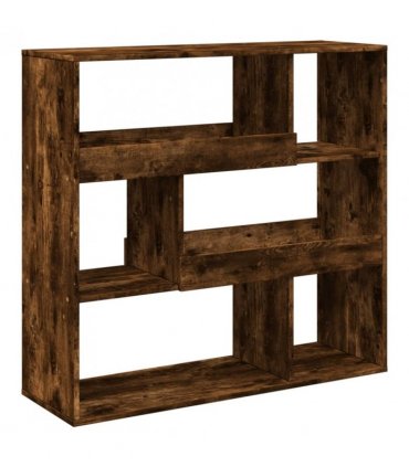 vidaXL Book Cabinet/Room Divider Smoked Oak 100x33x94.5 cm