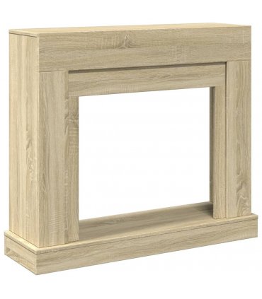vidaXL Fireplace Surround Sonoma Oak 100x30x87.5 cm Engineered Wood