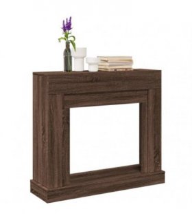 vidaXL Fireplace Surround Brown Oak 100x30x87.5 cm Engineered Wood