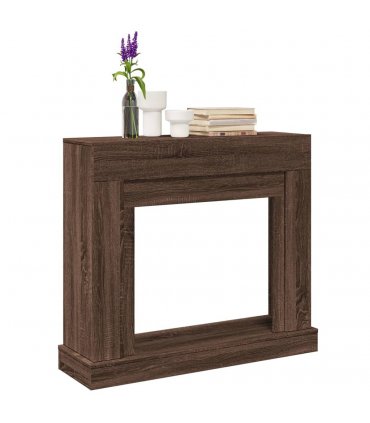 vidaXL Fireplace Surround Brown Oak 100x30x87.5 cm Engineered Wood