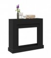 vidaXL Fireplace Surround Black 100x30x87.5 cm Engineered Wood