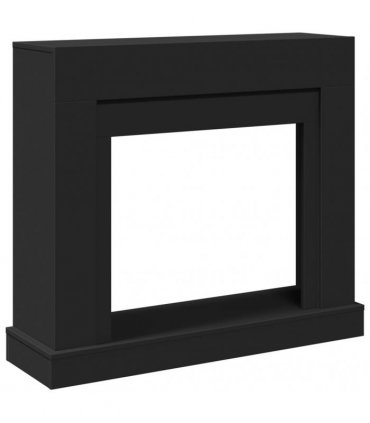vidaXL Fireplace Surround Black 100x30x87.5 cm Engineered Wood
