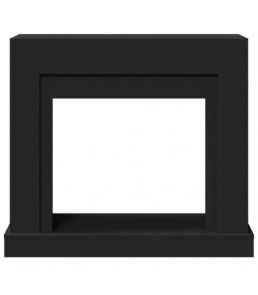 vidaXL Fireplace Surround Black 100x30x87.5 cm Engineered Wood
