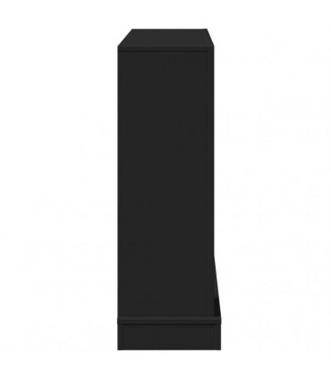vidaXL Fireplace Surround Black 100x30x87.5 cm Engineered Wood