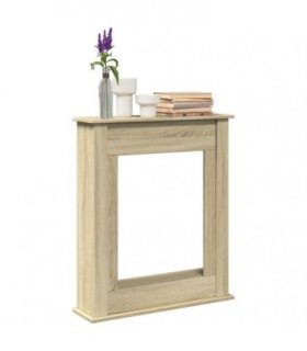 vidaXL Fireplace Surround Sonoma Oak 75x20x87.5 cm Engineered Wood