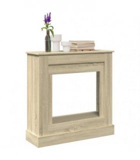 vidaXL Fireplace Surround Sonoma Oak 90x30x90 cm Engineered Wood