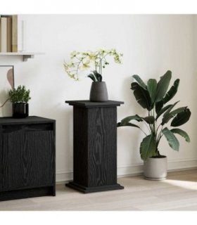 vidaXL Display Stand Black Oak 31 x 30 x 60 cm Engineered wood