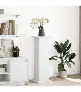 vidaXL Display Stand with Storage White 31x30x90 cm Engineered Wood — Size: 31 x 30 x 90 cm