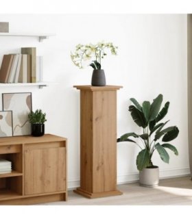 vidaXL Display Stand with Storage Artisan Oak 31x30x90 cm Engineered Wood — Size: 31 x 30 x 90 cm