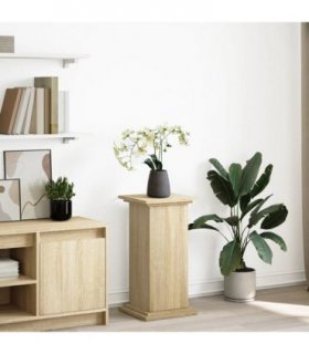 vidaXL Display Stand with Storage Sonoma Oak 31x30x60 cm Engineered Wood — Size: 31 x 30 x 60 cm