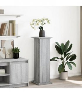 vidaXL Display Stand with Storage Grey Sonoma 31x30x90 cm Engineered Wood — Size: 31 x 30 x 90 cm