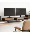 vidaXL Monitor Stand Old Wood 100x27x10 cm Engineered Wood