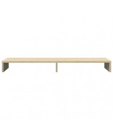 vidaXL Monitor Stand Sonoma Oak 100x27x10 cm Engineered Wood