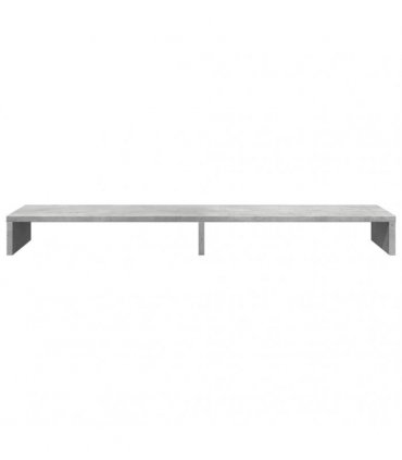 vidaXL Monitor Stand Concrete Grey 100x27x10 cm Engineered Wood