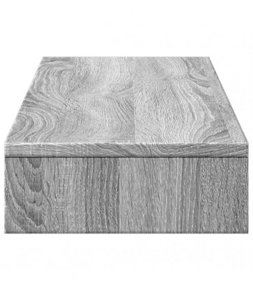 vidaXL Monitor Stand Grey Sonoma 100x27x10 cm Engineered Wood