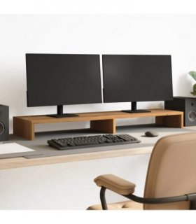 vidaXL Monitor Stand Artisian Oak 100x27x10 cm Engineered Wood — Colour: artisan oak