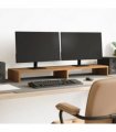 vidaXL Monitor Stand Artisian Oak 100x27x10 cm Engineered Wood — Colour: artisan oak