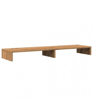 vidaXL Monitor Stand Artisian Oak 100x27x10 cm Engineered Wood — Colour: artisan oak