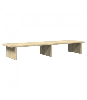 vidaXL Monitor Stand Sonoma Oak 100x27x15 cm Engineered Wood
