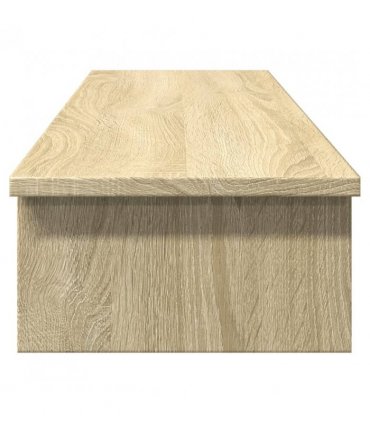 vidaXL Monitor Stand Sonoma Oak 100x27x15 cm Engineered Wood