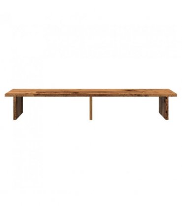 vidaXL Monitor Stand Old Wood 100x27x15 cm Engineered Wood