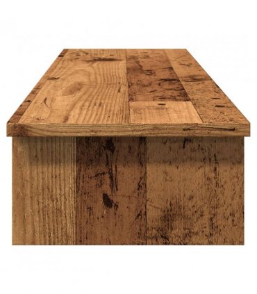 vidaXL Monitor Stand Old Wood 100x27x15 cm Engineered Wood