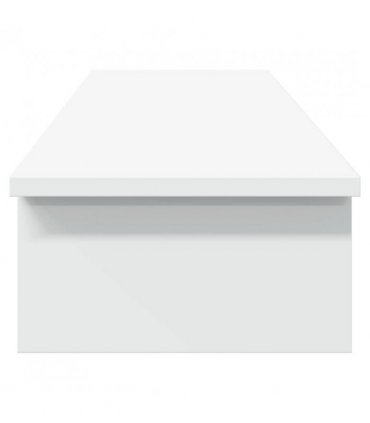 vidaXL Monitor Stand White 100x27x15 cm Engineered Wood