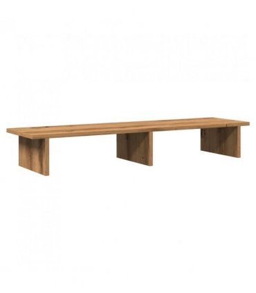 vidaXL Monitor Stand Artisian Oak 100x27x15 cm Engineered Wood
