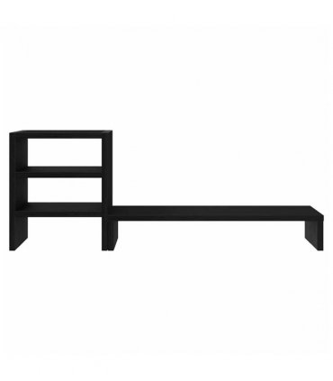 vidaXL Monitor Stand with Desk Organiser Black Oak Engineered Wood
