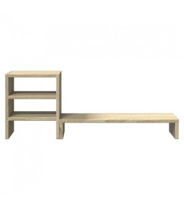 vidaXL Monitor Stand with Desk Organiser Sonoma Oak Engineered Wood