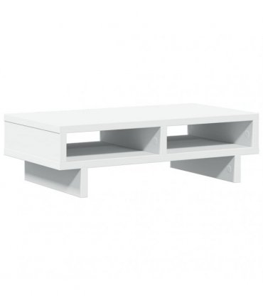 vidaXL Monitor Stand White 50x27x15 cm Engineered Wood — Size: 50 x 27 x 15 cm