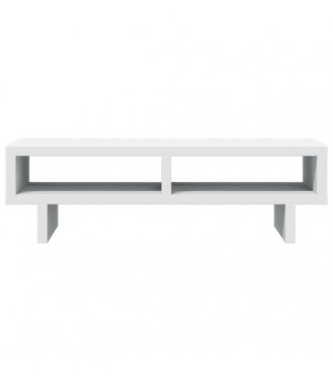 vidaXL Monitor Stand White 50x27x15 cm Engineered Wood — Size: 50 x 27 x 15 cm