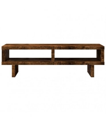 vidaXL Monitor Stand Smoked Oak 50x27x15 cm Engineered Wood — Size: 50 x 27 x 15 cm