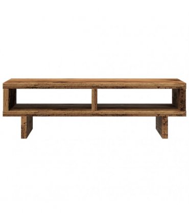 vidaXL Monitor Stand Old Wood 50x27x15 cm Engineered Wood — Size: 50 x 27 x 15 cm
