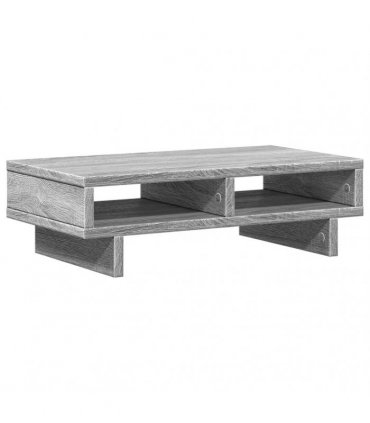 vidaXL Monitor Stand Grey Sonoma 50x27x15 cm Engineered Wood — Size: 50 x 27 x 15 cm