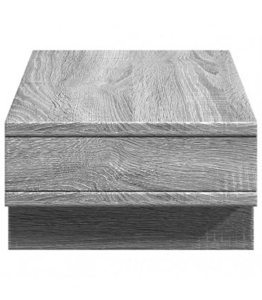 vidaXL Monitor Stand Grey Sonoma 50x27x15 cm Engineered Wood — Size: 50 x 27 x 15 cm