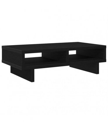 vidaXL Monitor Stand Black Oak 50x27x15 cm Engineered Wood — Size: 50 x 27 x 15 cm