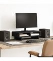 vidaXL Monitor Stand Black 50x27x15 cm Engineered Wood — Size: 50 x 27 x 15 cm