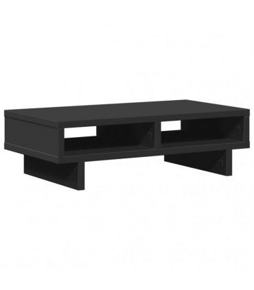 vidaXL Monitor Stand Black 50x27x15 cm Engineered Wood — Size: 50 x 27 x 15 cm