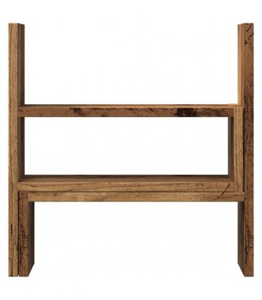 vidaXL Desk Organiser Adjustable Old Wood 40x17x41 cm Engineered Wood
