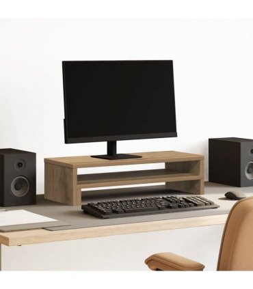 vidaXL Monitor Stand Artisian Oak 54x22x15 cm Engineered Wood — Colour: artisan oak