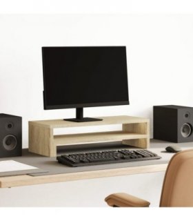 vidaXL Monitor Stand Sonoma Oak 54x22x15 cm Engineered Wood
