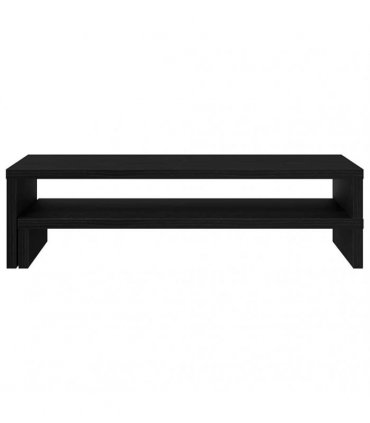 vidaXL Monitor Stand Black Oak 54x22x15 cm Engineered Wood
