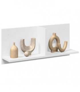 vidaXL Wall Cabinet 70x16.5x30 cm White Engineered Wood — Size: 70 x 16.5 x 30 cm